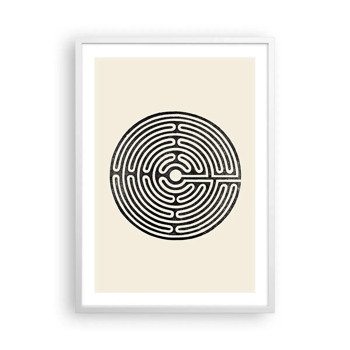 Affiche dans un cadre blanc - Poster - Ordre mystérieux - 50x70 cm