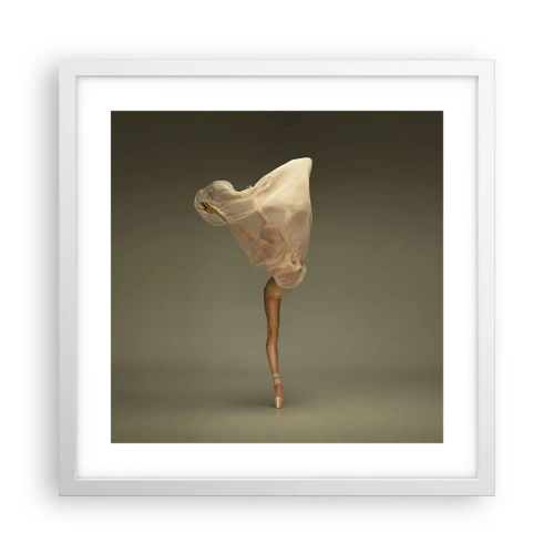 Affiche dans un cadre blanc - Poster - Il va bientôt s'envoler - 40x40 cm