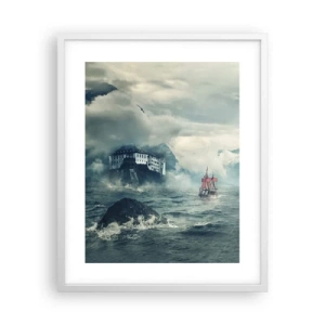 Affiche dans un cadre blanc - Poster - Dans l'eau magique - 40x50 cm