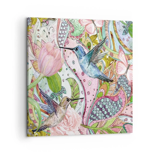 Impression sur toile - Image sur toile - Empêtré dans les vignes - 50x50 cm