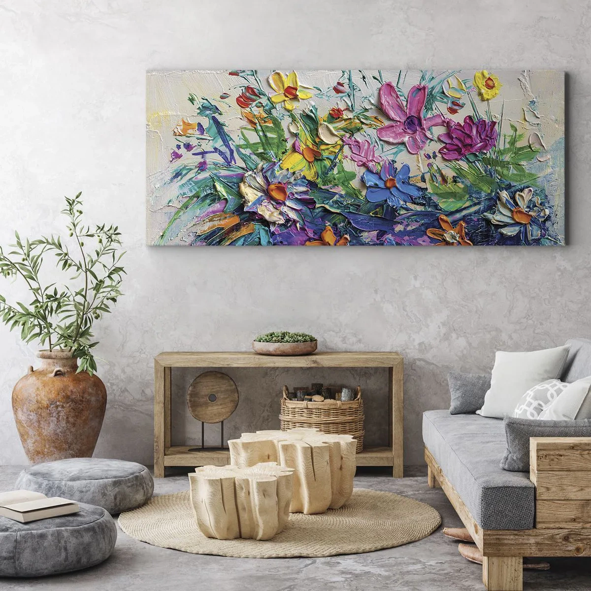 Impression sur toile - Image sur toile - Absolument pas une nature morte - 90x30 cm