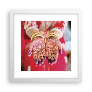 Affiche dans un cadre blanc - Poster - Prêt à saisir votre chance - 30x30 cm