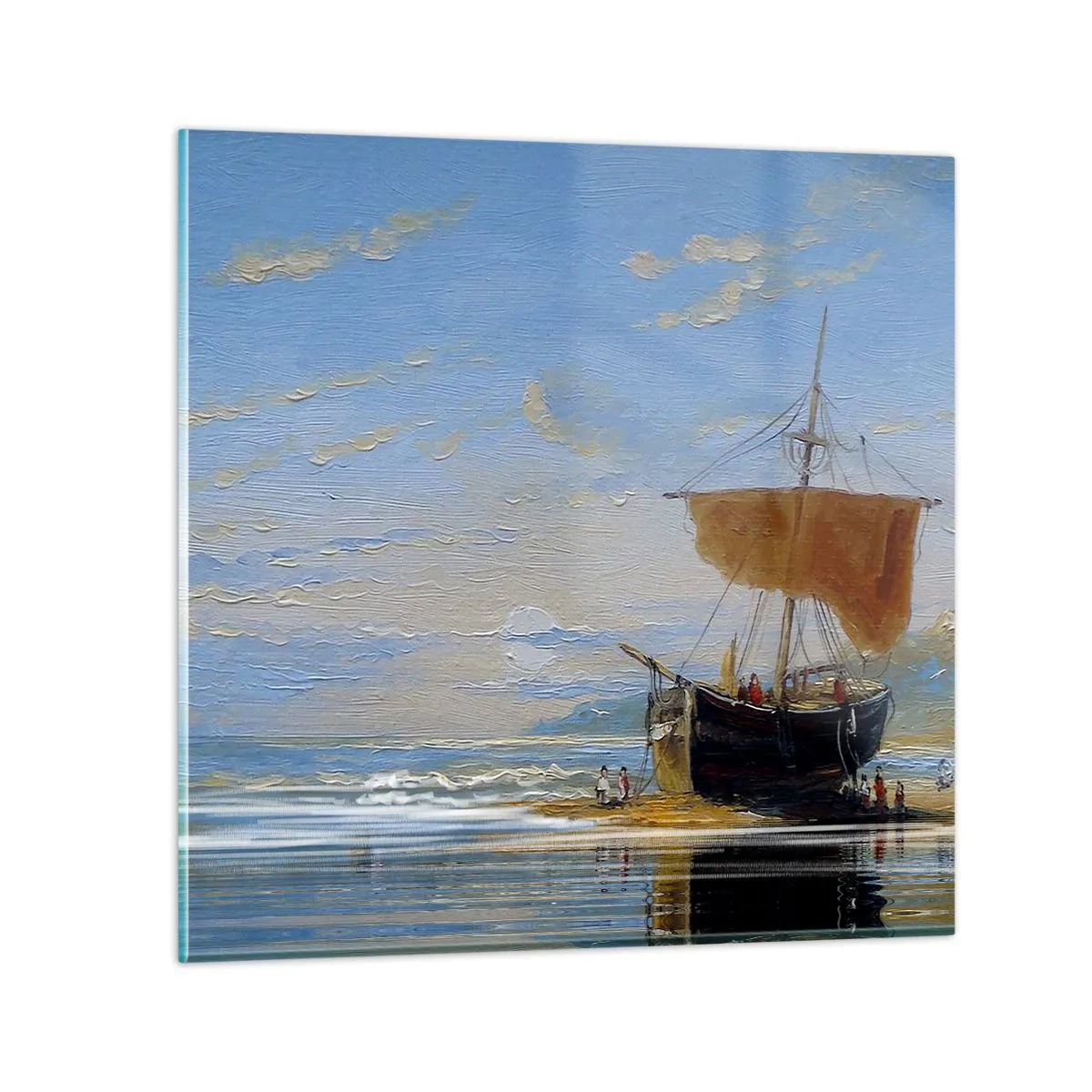 Impression sur verre - Image sur verre - Eau, terre, air - 70x70 cm