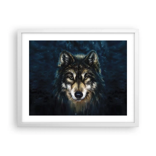 Affiche dans un cadre blanc - Poster - Alpha? Et oméga - 50x40 cm