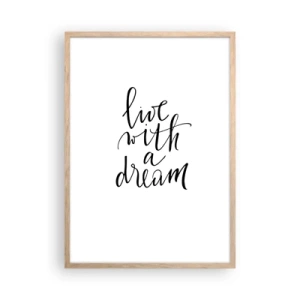 Affiche dans un chêne clair - Poster - Bien sur - 50x70 cm