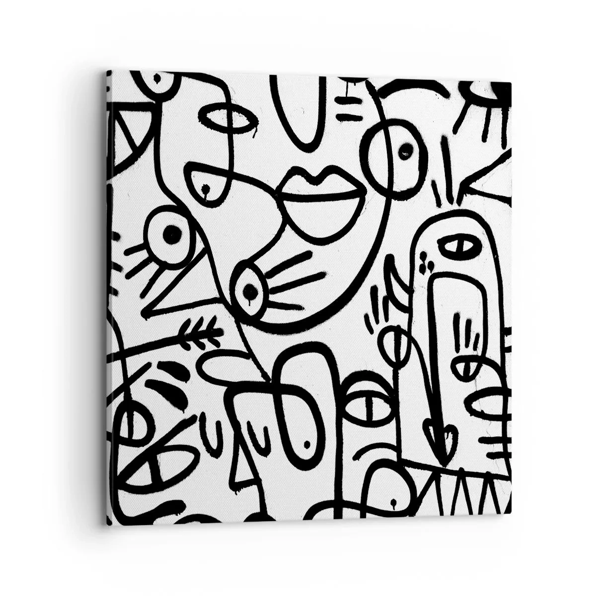 Impression sur toile - Image sur toile - Visages et mirages - 70x70 cm