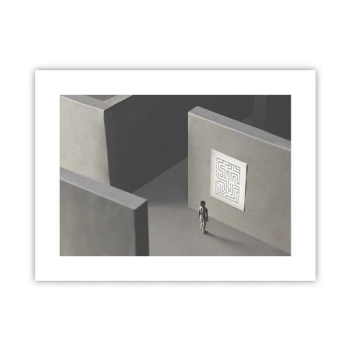 Affiche - Poster - Mais où suis-je? - 40x30 cm