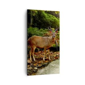 Impression sur toile - Image sur toile - Bienvenue dans mon monde - 55x100 cm