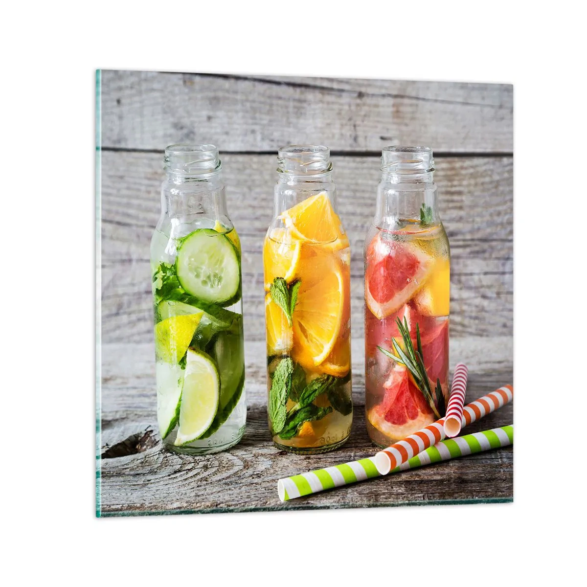 Impression sur verre - Image sur verre - Sain par nature - 30x30 cm