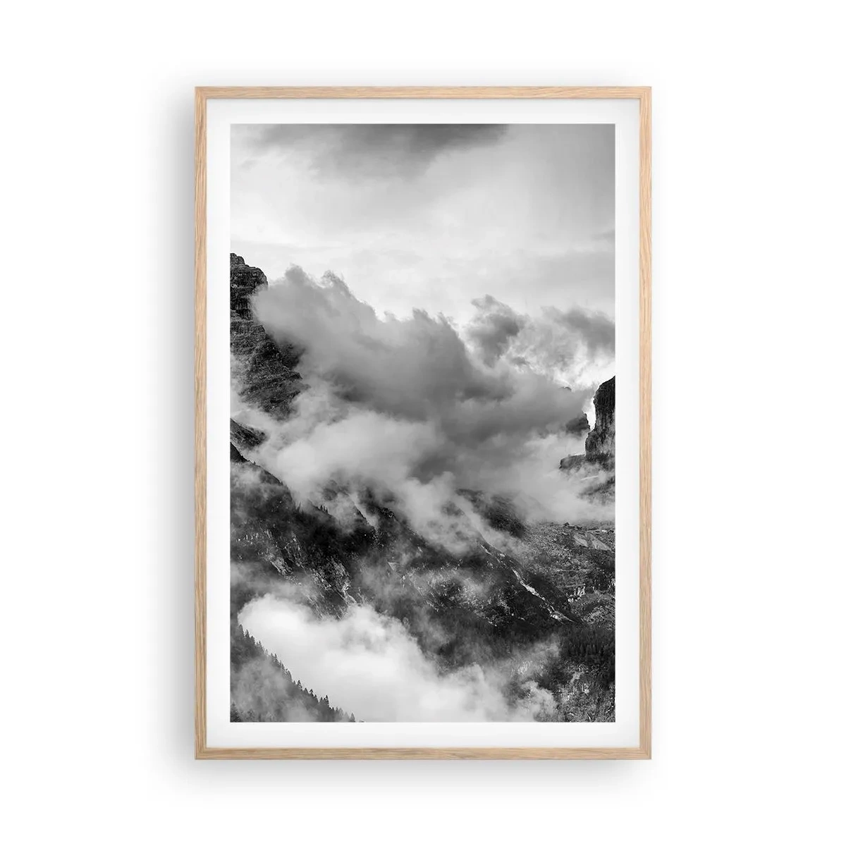 Affiche dans un chêne clair - Poster - Belle et cruelle - 61x91 cm