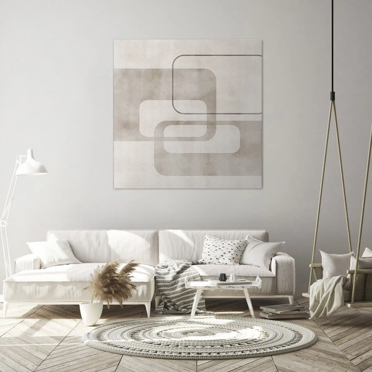 Impression sur toile - Image sur toile - Fugue géométrique - 50x50 cm