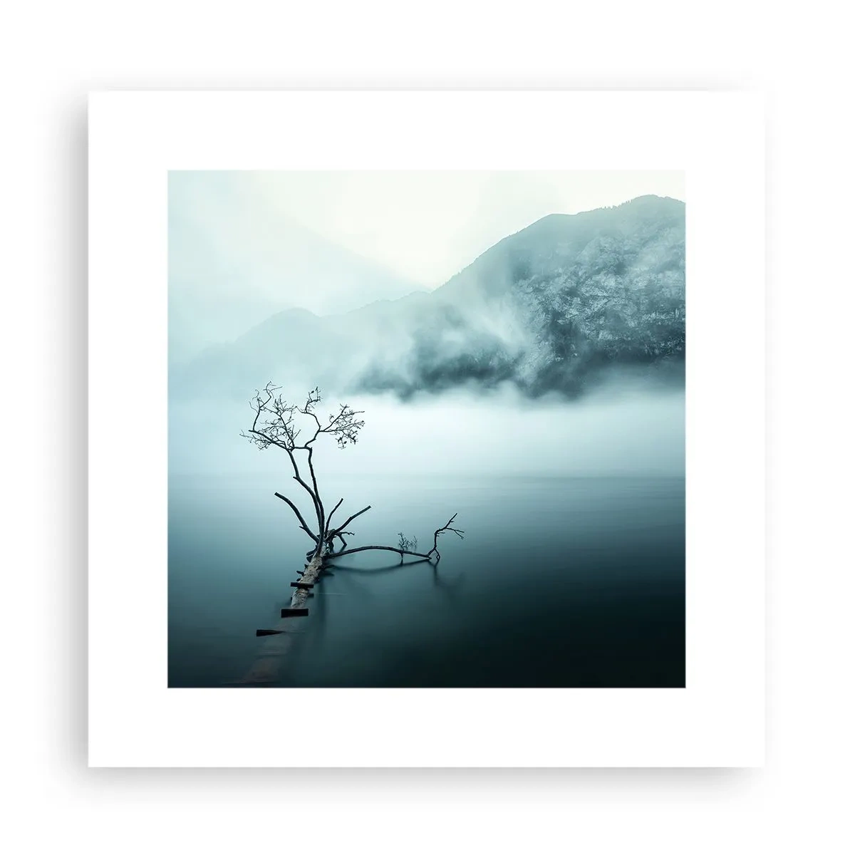 Affiche - Poster - D'eau et de brouillard - 30x30 cm