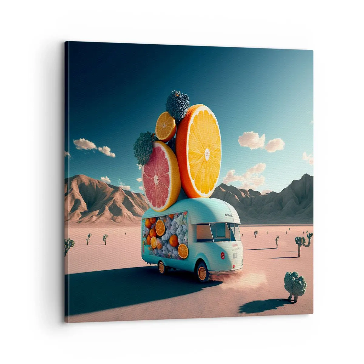 Impression sur toile - Image sur toile - Le goût des vacances - 60x60 cm