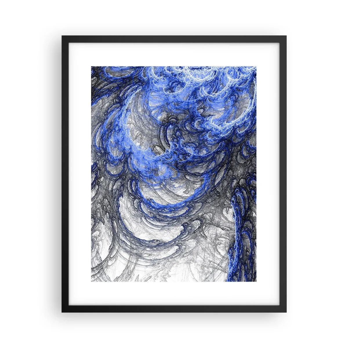Affiche dans un cadre noir - Poster - La naissance d'une vague - 40x50 cm