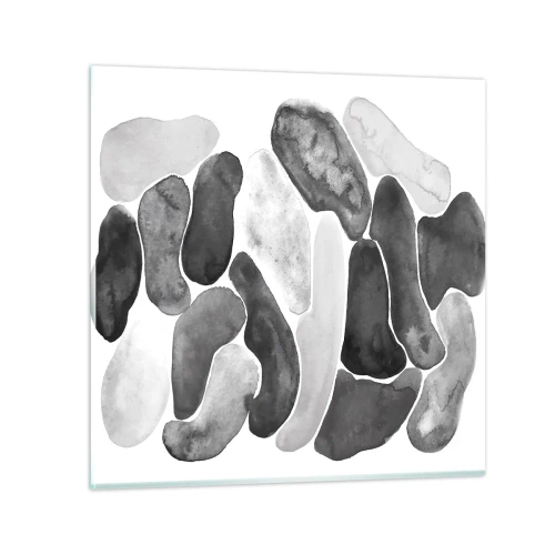 Impression sur verre - Image sur verre - Abstraction rocheuse - 70x70 cm