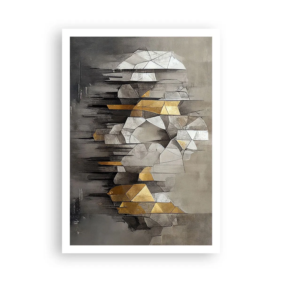 Affiche - Poster - Composition de glace et de lumière - 70x100 cm