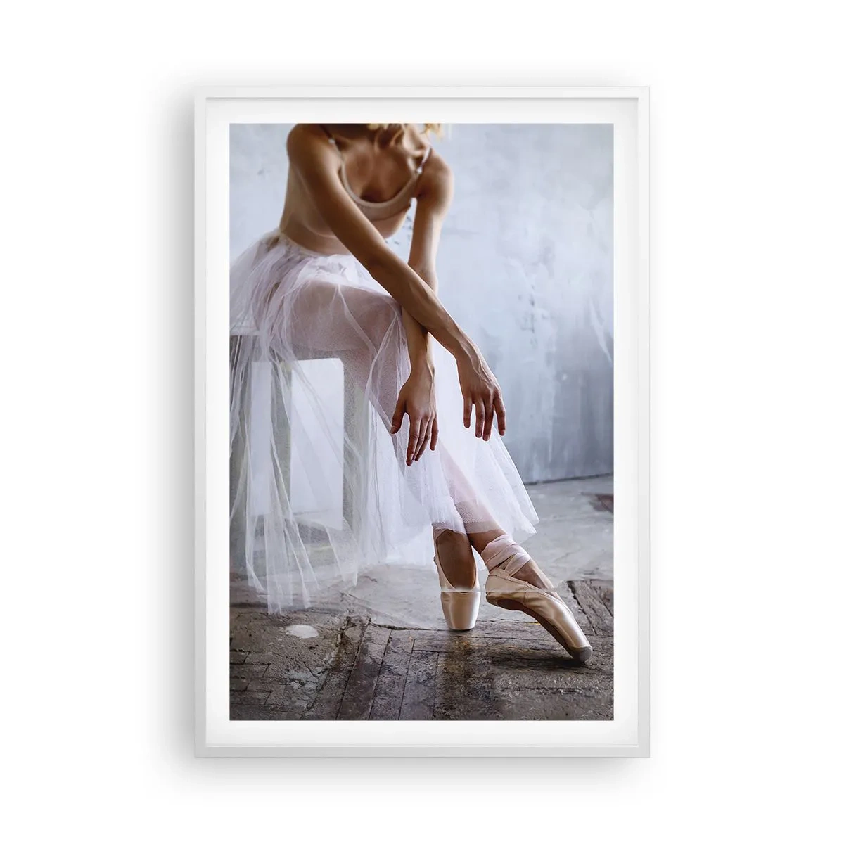 Affiche dans un cadre blanc - Poster - Avant que les lumières de la rampe ne clignotent - 61x91 cm