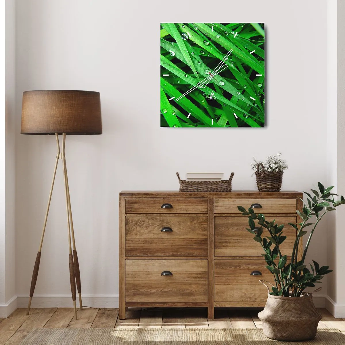 Horloge murale - Pendule murale - Jouez dans le vert - 40x40 cm