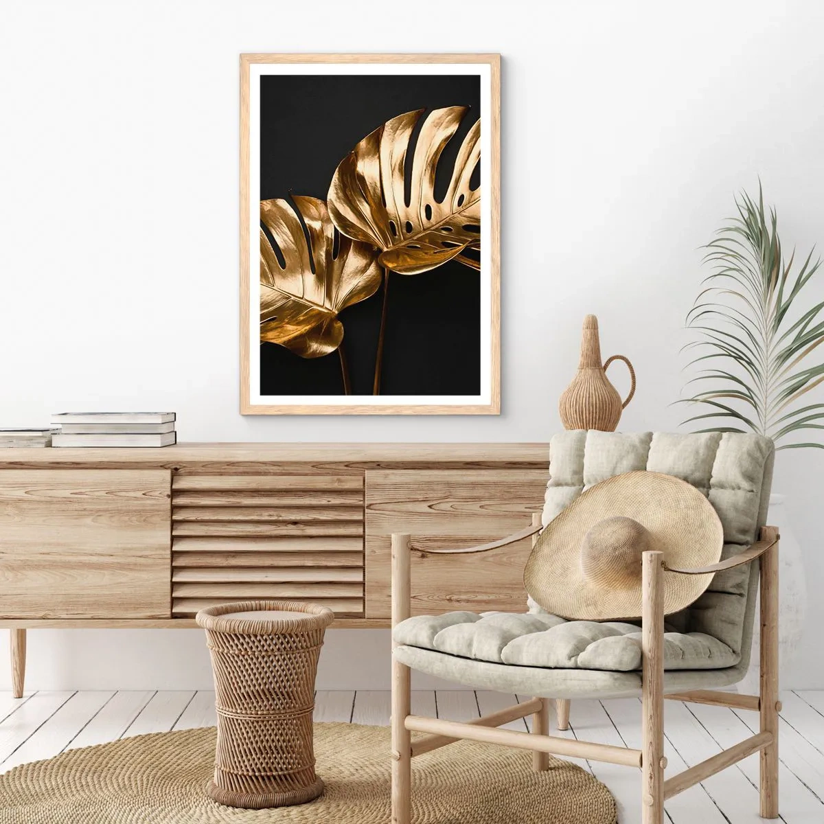 Affiche dans un chêne clair - Poster - Les trésors de la nature - 50x70 cm