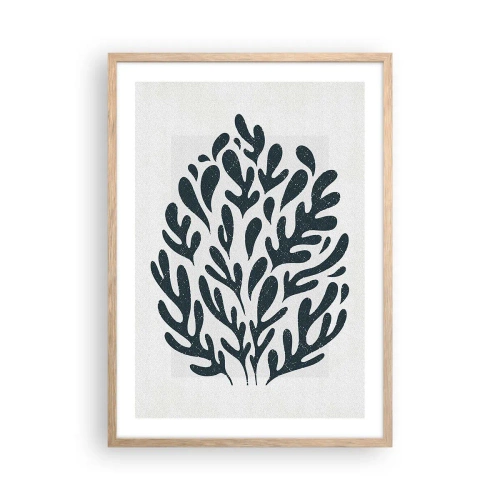 Affiche dans un chêne clair - Poster - Formes de la nature - 50x70 cm