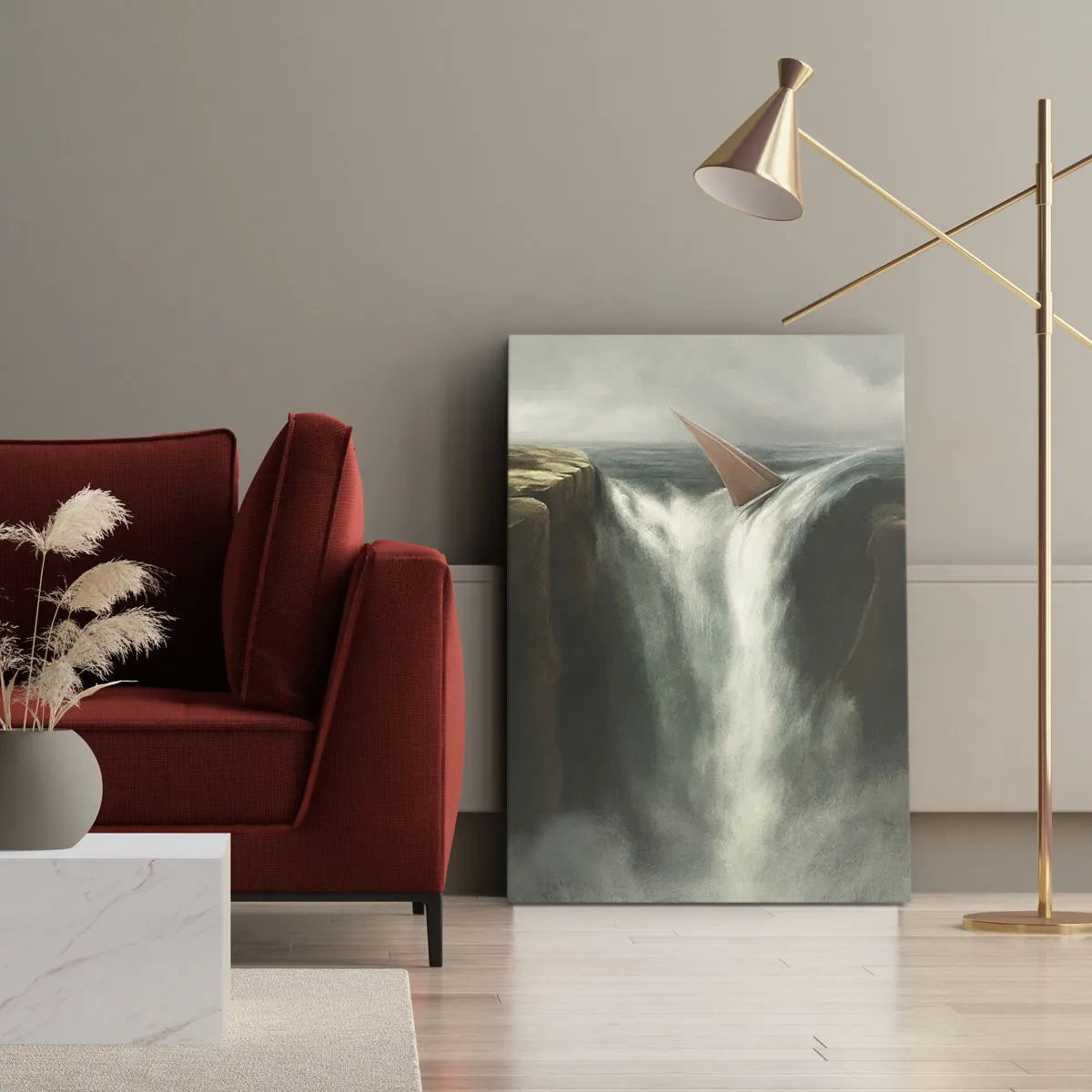 Impression sur toile - Image sur toile - Un avertissement de la vie - 55x100 cm