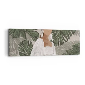 Impression sur toile - Image sur toile - Portrait exotique - 90x30 cm