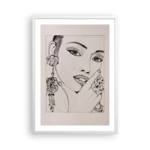 Affiche dans un cadre blanc - Poster - Le plus beau joyau - 50x70 cm