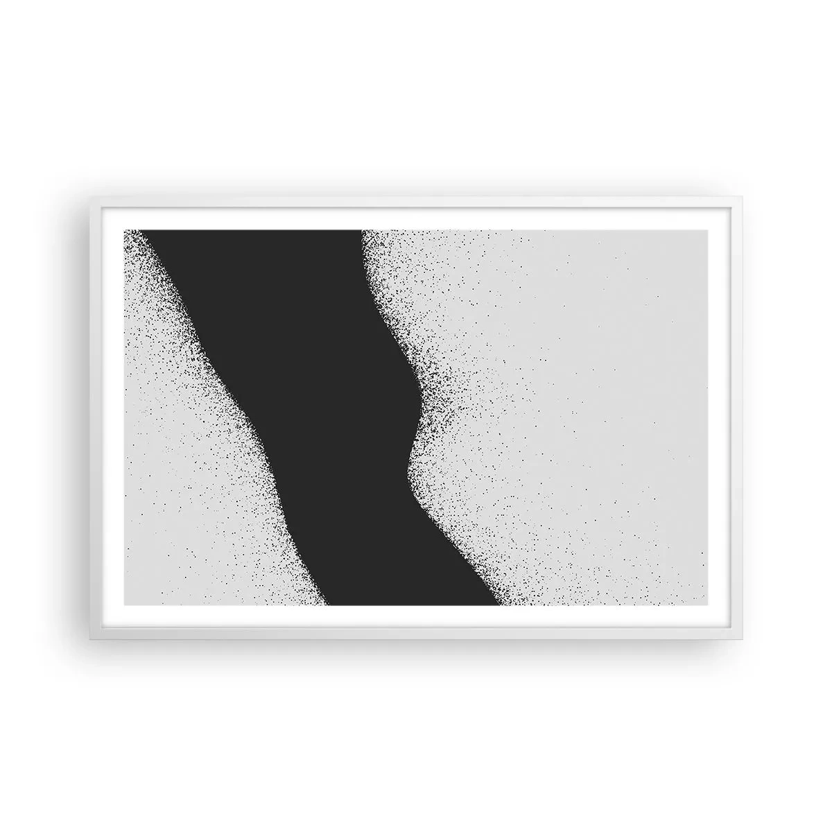 Affiche dans un cadre blanc - Poster - Équilibre fluide - 91x61 cm
