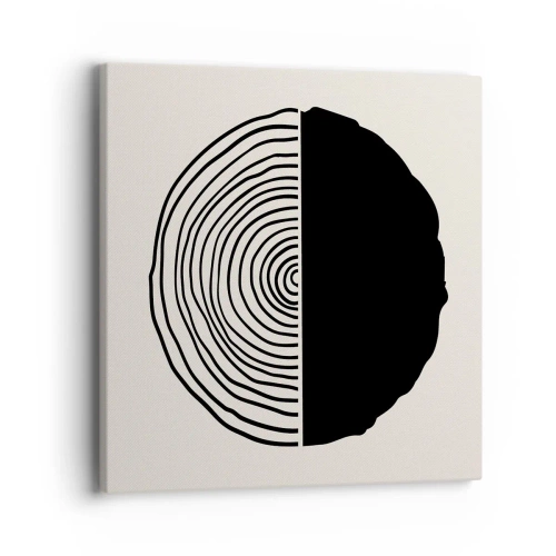 Impression sur toile - Image sur toile - Moitié-moitié - 40x40 cm