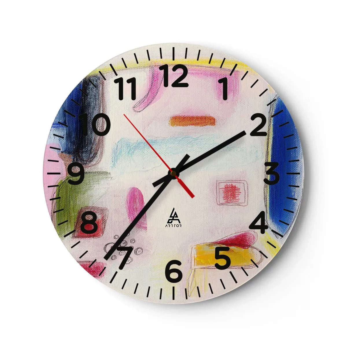 Horloge murale - Pendule murale - Plus convexe que concave ou plat - 30x30 cm