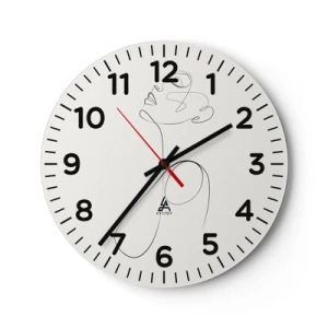 Horloge murale - Pendule murale - En boucle dans les rêves - 30x30 cm