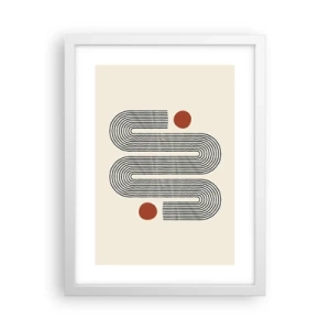 Affiche dans un cadre blanc - Poster - Du début à la fin - 30x40 cm