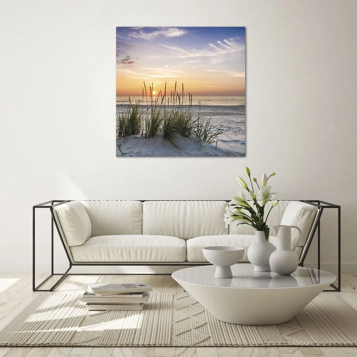 Impression sur verre - Image sur verre - Regarde, pense, ressent - 60x60 cm