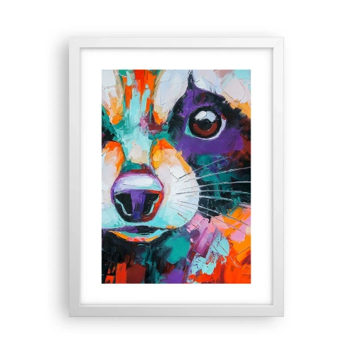 Affiche dans un cadre blanc - Poster - Uniquement de belles émotions - 30x40 cm