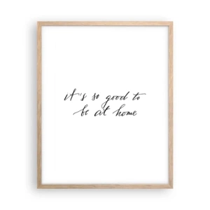 Affiche dans un chêne clair - Poster - Toute la vérite - 40x50 cm