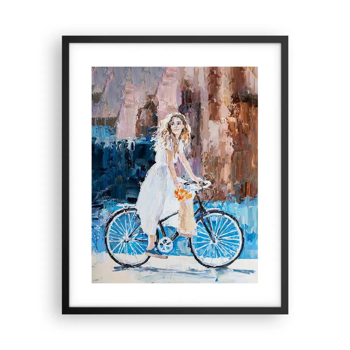 Affiche dans un cadre noir - Poster - Joie du matin - 40x50 cm