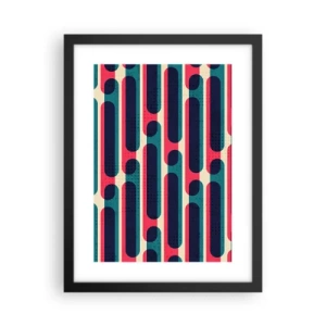 Affiche dans un cadre noir - Poster - En profondeur et sur l'avant - 30x40 cm