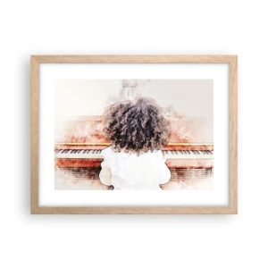 Affiche dans un chêne clair - Poster - Dans un nouveau monde - 40x30 cm