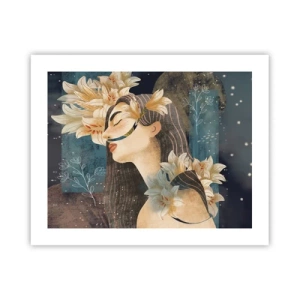 Affiche - Poster - Conte de fée sur la princesse lilas - 50x40 cm