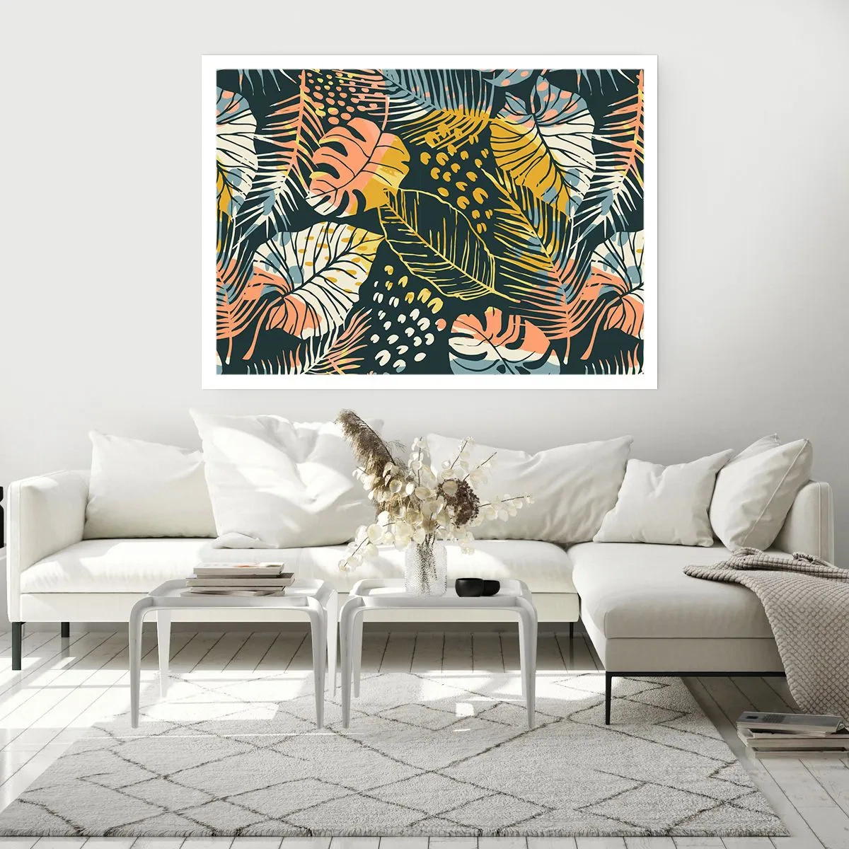 Affiche - Poster - Fantaisie feuillue - 91x61 cm