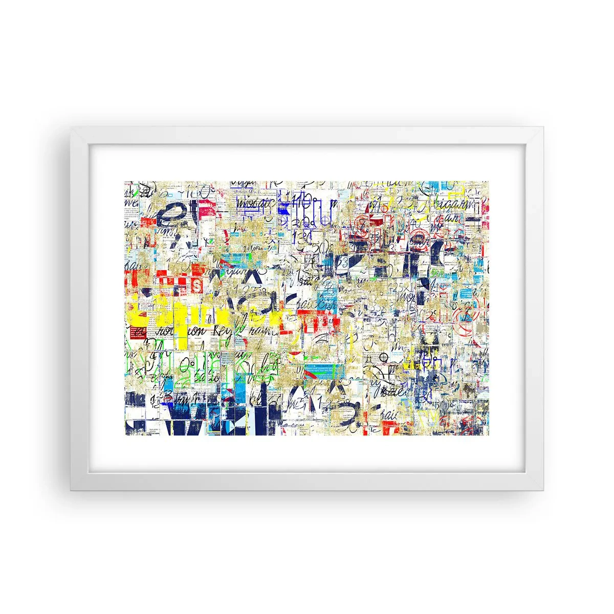 Affiche dans un cadre blanc - Poster - Ca fait juste plaisir aux yeux - 40x30 cm