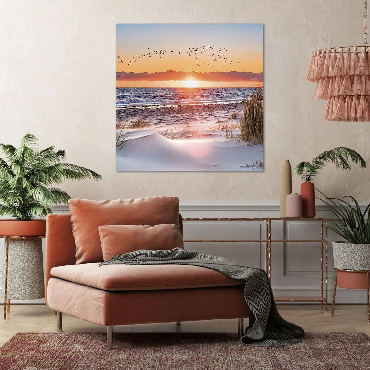 Impression sur toile - Image sur toile - Paysage horizontal - 60x60 cm