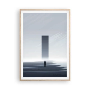 Affiche dans un chêne clair - Poster - Opportunité ou menace ? - 70x100 cm