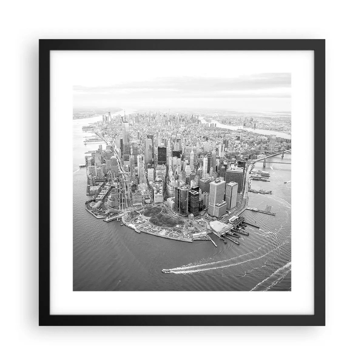 Affiche dans un cadre noir - Poster - Comment ne pas aimer ? - 40x40 cm