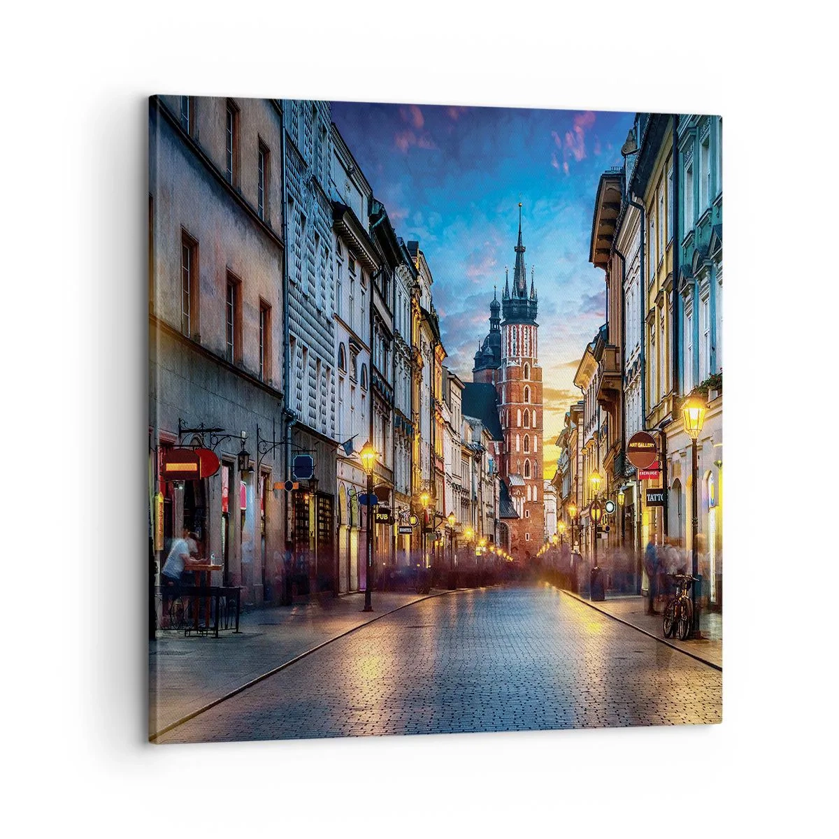 Impression sur toile - Image sur toile - La magie de Cracovie - 60x60 cm