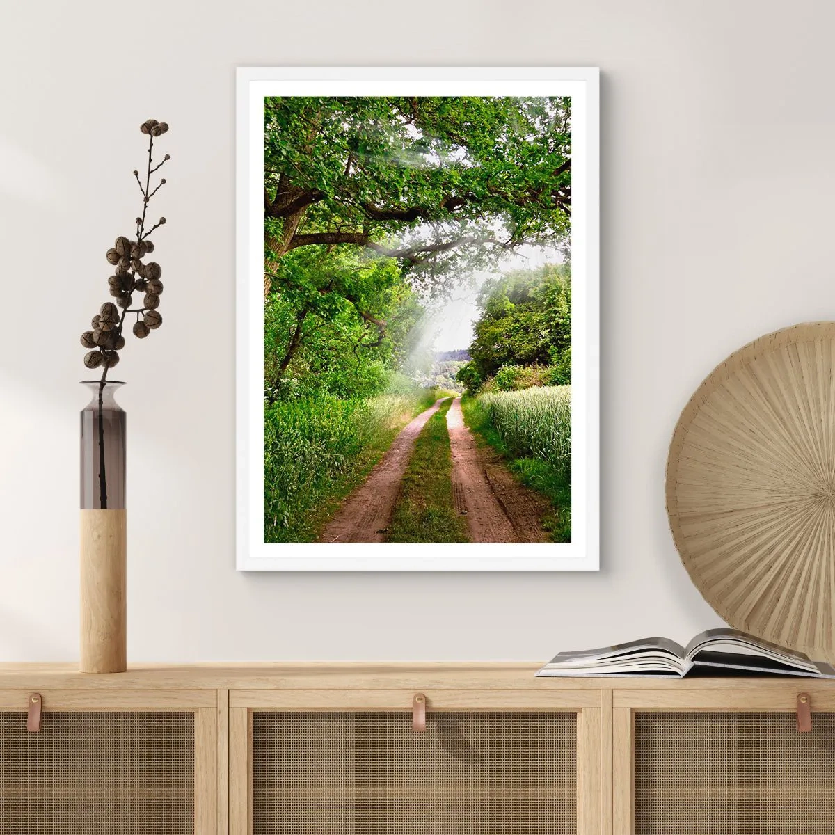 Affiche dans un cadre blanc - Poster - Et in Arcadia ego - 50x70 cm