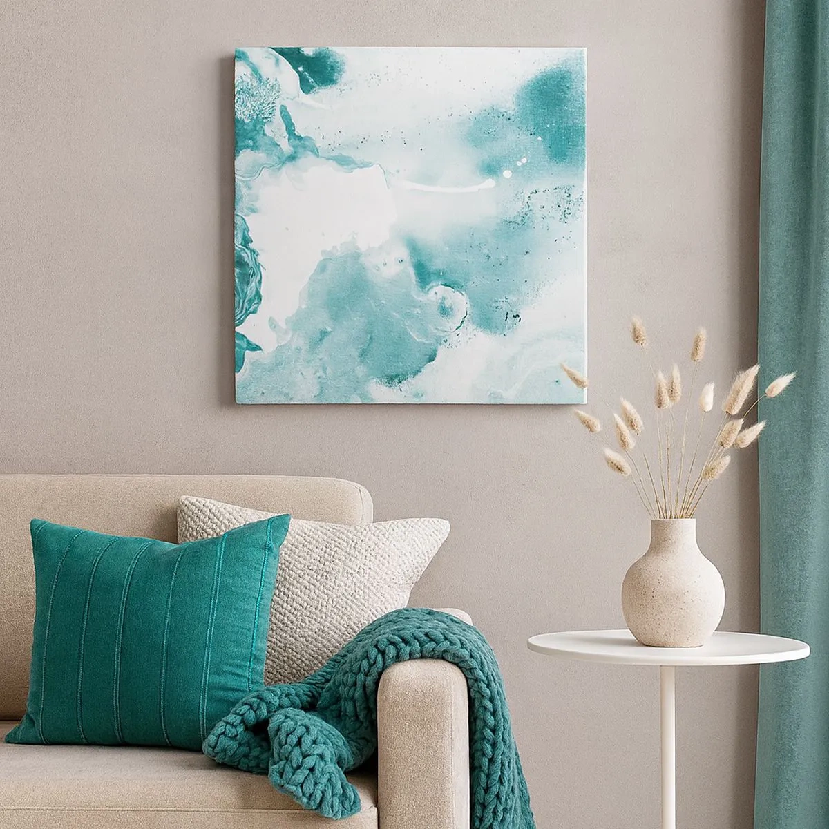 Impression sur toile - Image sur toile - Marécage bleu - 30x30 cm