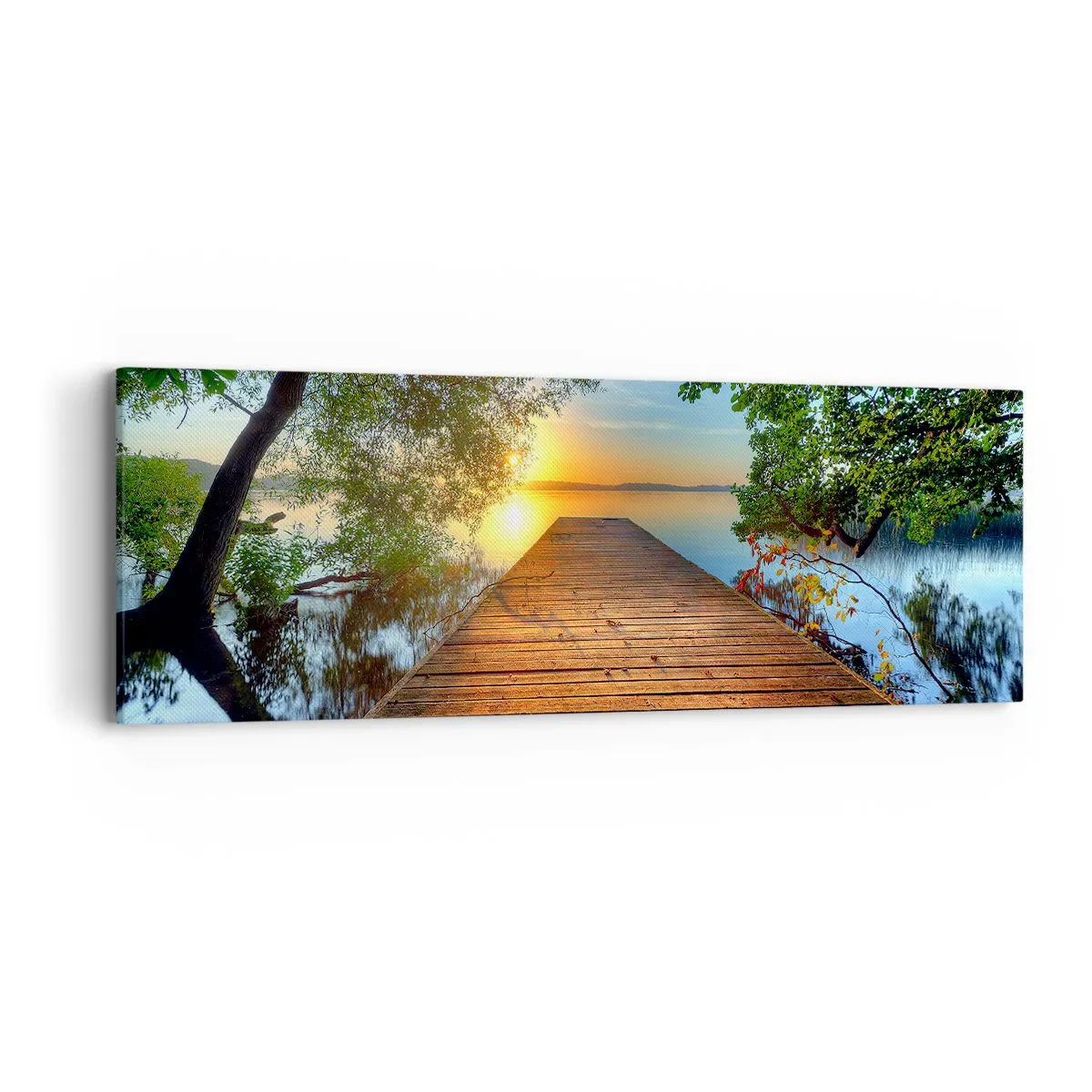 Impression sur toile - Image sur toile - Prenez votre temps, asseyez-vous - 90x30 cm