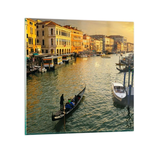 Impression sur verre - Image sur verre - Du côté ensoleillé de la rue - 30x30 cm