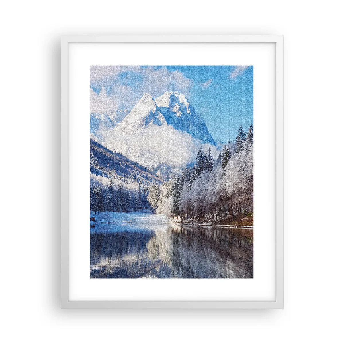 Affiche dans un cadre blanc - Poster - Protecteur de la neige - 40x50 cm